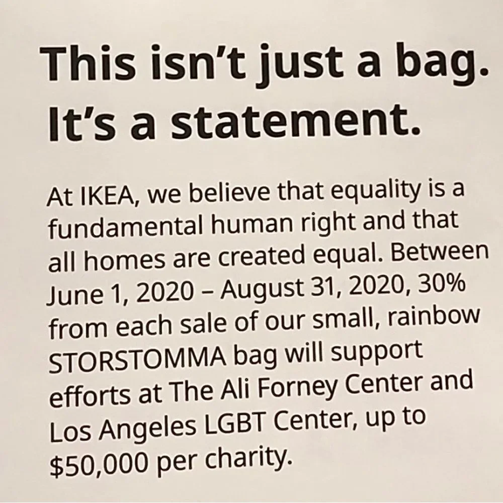 Ikea Shopping Bag Rainbow Bag Limited Edition STORSTOMMA Pride Tote Large